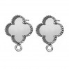 Earring Post with Open Ring, Earring Findings, ODL-00518 KLS 