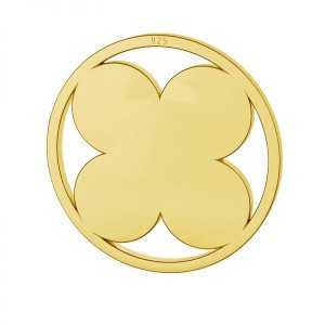Clover Pendant, Jewelry Findings, LKM-2127 Clover Pendant, Jewelry Findings, LKM-2127