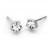 Earring Post with Swarovski Crystal, Earring Findings, ODL-00466 KLS ver.2 