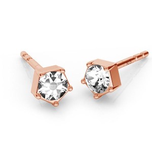 Earring Post with Swarovski Crystal, 3MM, ODL-00466 KLS ver.2 