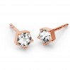 Earring Post with Swarovski Crystal, Earring Findings, ODL-00466 KLS ver.2 