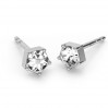 Earring Post with Swarovski Crystal, Earring Findings, ODL-00466 KLS ver.2 
