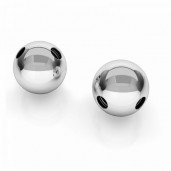 Silver Bead, Asymmetrical Holes, 7mm, P2CH 7,0 F:1,5