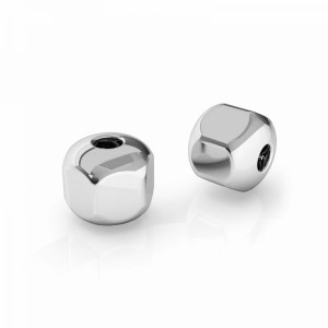 Silver Beads, Hexagonal, 6mm, BHL 6,0 F:2,0 Silver Beads, Hexagonal, 6mm, BHL 6,0 F:2,0