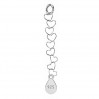 Extension Chain, Heart, Silver Chain, 40mm,  SRC 045