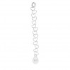 Extension Chain, Heart, Silver Chain, 60mm, SRC 045