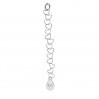 Extension Chain, Heart, Silver Chain, 60mm, SRC 045