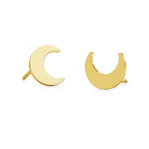 Mond-Ohrstecker, Halbmond, Ohrringteile, LK-2296 KLS - 0,50 Mond-Ohrstecker, Halbmond, Ohrringteile, LK-2296 KLS - 0,50