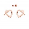 Heart Earring Posts, Earring Findings, LK-2293 KLS - 0,50 