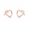Heart Earring Posts, Earring Findings, LK-2293 KLS - 0,50 