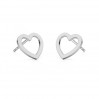 Heart Earring Posts, Earring Findings, LK-2293 KLS - 0,50 