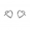 Heart Earring Posts, Earring Findings, LK-2293 KLS - 0,50 