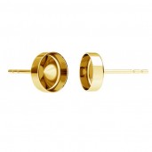 Earring, Resin, Earring Findings, 7mm, FMG ROUND 7 MM CON 2 - 2,10 MM