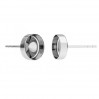 Earring, Resin, Earring Findings, 7mm, FMG ROUND 7 MM CON 2 - 2,10 MM