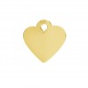 Heart Pendant Base, Jewelry Findings, LKM-2335 - 0,50 