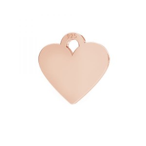 Heart Pendant Base, Jewelry Findings, LKM-2335 - 0,50 Heart Pendant Base, Jewelry Findings, LKM-2335 - 0,50