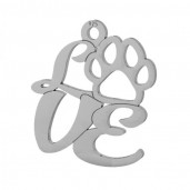 Paw Pendant, Jewelry Findings, LKM-2126 - 0,50 