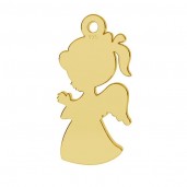 Child Angel Pendant, Jewelry Findings, LKM-2247 - 0,50