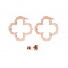 Clover Earring Posts, Earring Findings, KLS LKM-2291 - 0,50 13x13 mm 