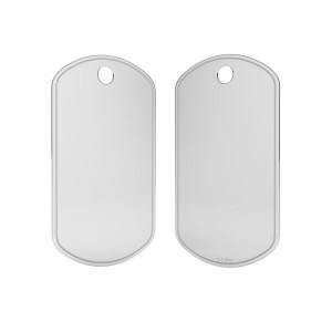 Dog Tags, Silver Jewelry, LK-1278 - 0,70