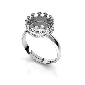 Silberring, Gießharz, Ringteile, 7mm, Silberschmuck, ODL-00680 U-RING Silberring, Gießharz, Ringteile, 7mm, Silberschmuck, ODL-00680 U-RING
