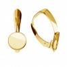 Lever Back Earrings, Resin, Earring Findings, FMG 8 MM KLS - 1,30 MM