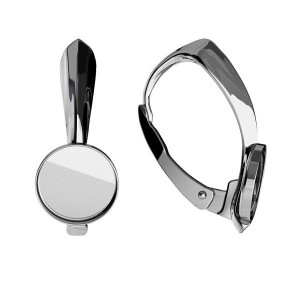 Lever Back Earrings, Resin, Earring Findings, FMG 8 MM KLS - 1,30 MM