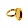 Silberring, Gießharzschmuck, Ringteile, FMG 18X13MM UNIVERSAL RING