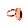 Silberring, Gießharzschmuck, Ringteile, FMG 18X13MM UNIVERSAL RING