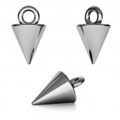 Cone Pendant, End Caps, Jewelry Findings, ODL-00252