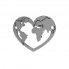 Herz-Erde-Anhänger, Silberschmuck, Schmuckteile, LKM-2173  0,50mm