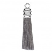 Tassel Pendant, Jewelry Findings, Gray,  S-TASSEL-012