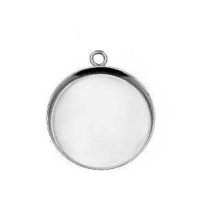 Pendant Base, Resin, Pendant Findings, CON 1 PENDANT 002 20 mm