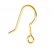 14K Gold AU 585 Ear Wire Earrings, Earring Findings, SG-BO 3 