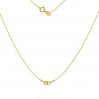 14K AU 585 Gold Necklace Base, Gold Jewelry, SG-CHAIN 3 - (20+20 cm)
