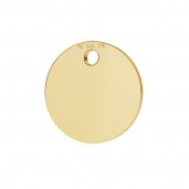 14K Gold AU 585, Pendant, Engraving, Jewelry Findings, LKZ-50001 - 0,30 mm