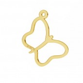 14K Gold AU 585, Butterfly Pendant, Gold Jewelry, LKZ-50013 - 03