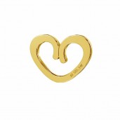 14K Gold AU 585 Heart Pendant, Gold Jewelry, LKZ-50009 - 03 