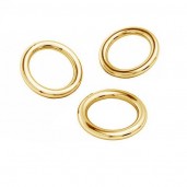 14K Gold AU 585, Jump Rings closed, Gold Jewelry Findings,  KCZ-0,80x4,25