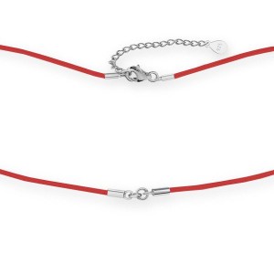 Kaulakorupohja, punainen, koruosat, 41+3,8cm, S-CHAIN 22 