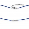 Halskette Basis, Blau, Silberschmuck, 41+3,8cm,  S-CHAIN 22