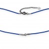 Halskette Basis, Blau, Silberschmuck, 41+3,8cm,  S-CHAIN 22