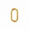 Biegeringe, Oval, Offen, Schmuckteile, KCO 3x3,7 mm