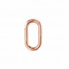 Biegeringe, Oval, Offen, Schmuckteile, KCO 3x3,7 mm