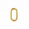 Biegeringe, Oval, Gelötet, Schmuckteile, KCZO 3x3,7 mm
