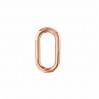 Biegeringe, Oval, Gelötet, Schmuckteile, KCZO 3x3,7 mm