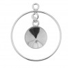 Riipus, koruosat, Swarovski Rivoli, 10mm OKSV 1122 10 MM ver.3 - S-EARRING 016
