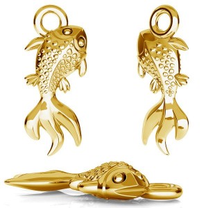 Goldfischanhänger, Goldfish, Silberschmuck, ODL-00210