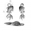 Goldfischanhänger, Goldfish, Silberschmuck, ODL-00210