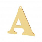 Alphabet Letter Pendant, Silver Jewelry, LKM-2488 - 0,60